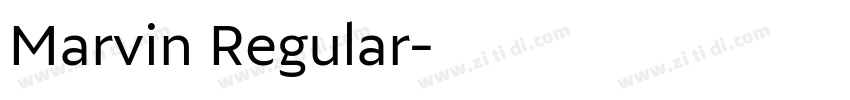 Marvin Regular字体转换